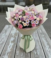 Букет цветов из:  Розы и Хризантемы в Лайково