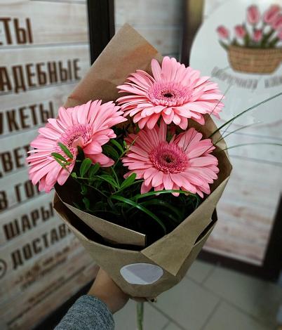 Букет цветов из: Герберы в Лайково