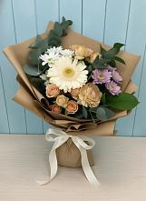 Букет цветов из:  Герберы и Хризантемы в Лайково