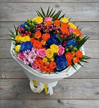 Букет цветов из:  Розы и Хризантемы в Лайково