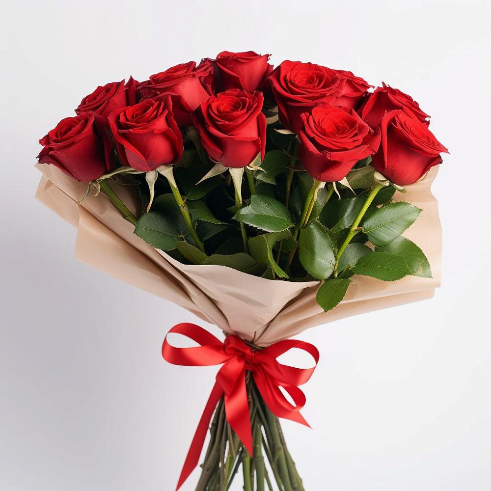 Букет 11 Красных роз Эдлесс Лав в Лайково